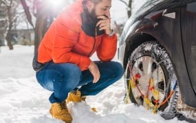 Paire chaines neige hiver 40301 KN40 pour pneu roue jante 175/70