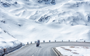 moto en hiver