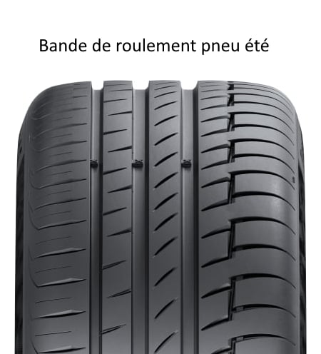 bande de roulement d'un pneu été