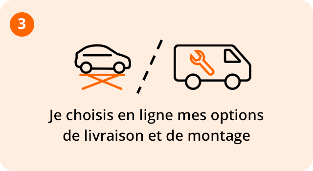 image étiquette livraison montage