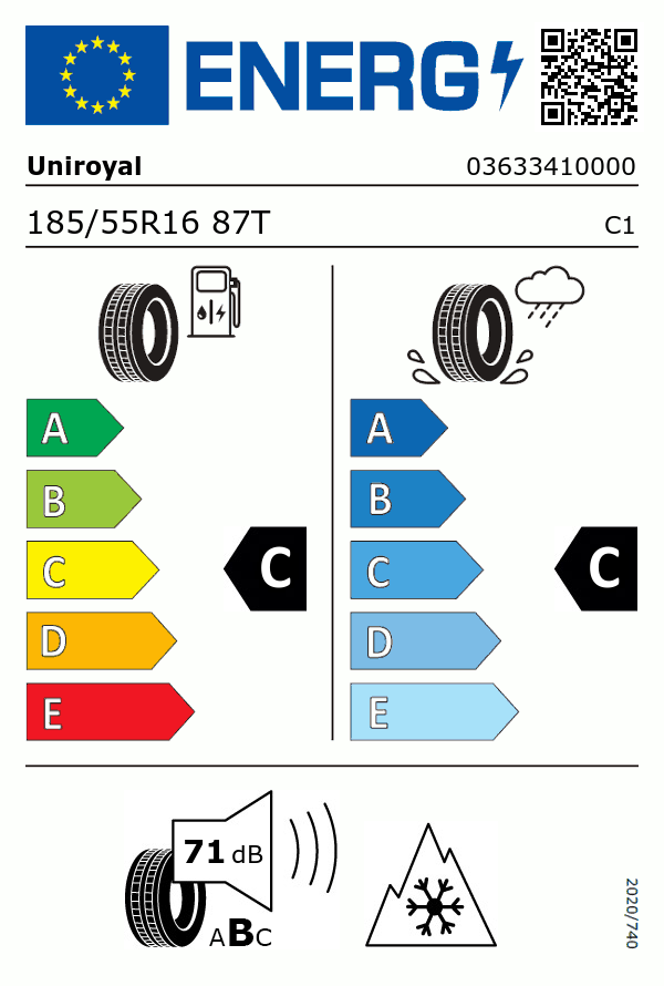 Etiquetage du Pneu Uniroyal WINTEREXPERT