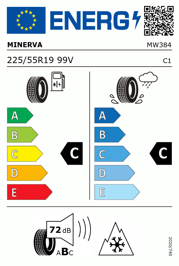 Etiquetage du Pneu Minerva FROSTRACK UHP