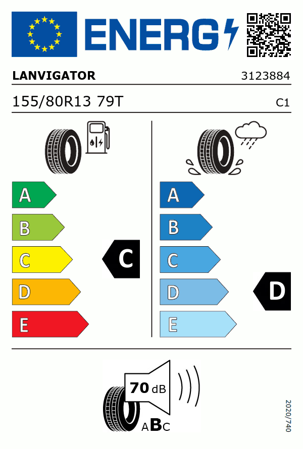 Etiquetage du Pneu Lanvigator FASTONE HP
