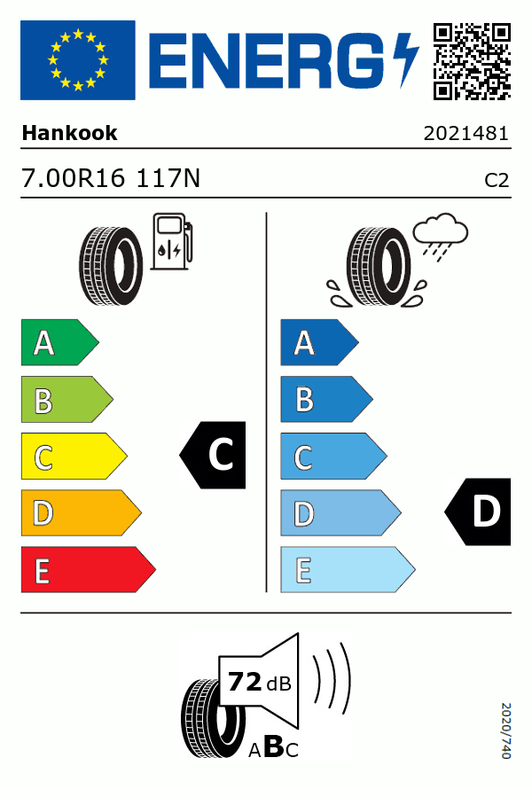 Etiquetage du Pneu Hankook AH11S
