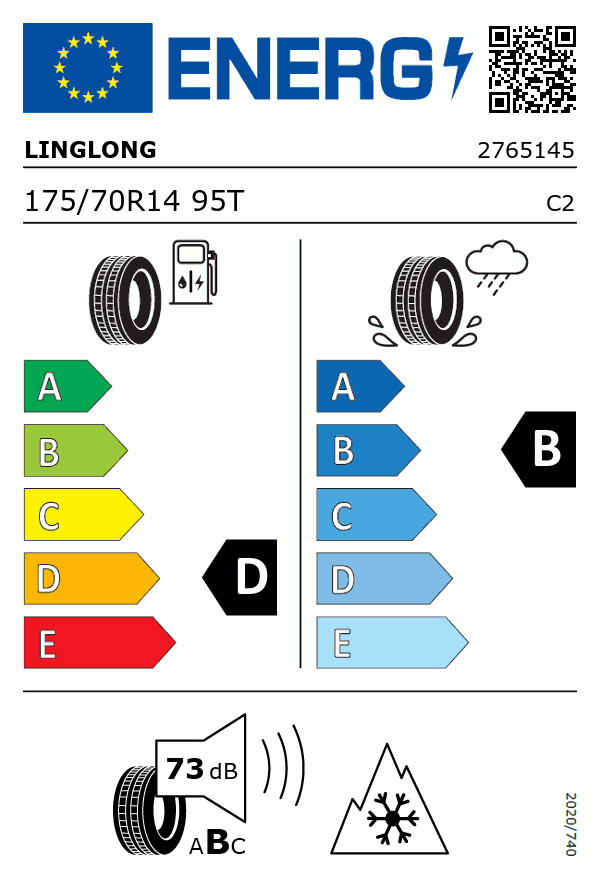 Etiquetage du Pneu Ling Long GREEN MAX VAN 4S