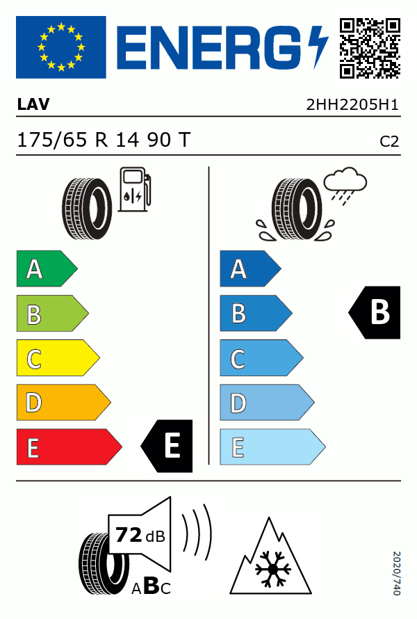Etiquetage du Pneu Lanvigator WINTERGRIP VAN