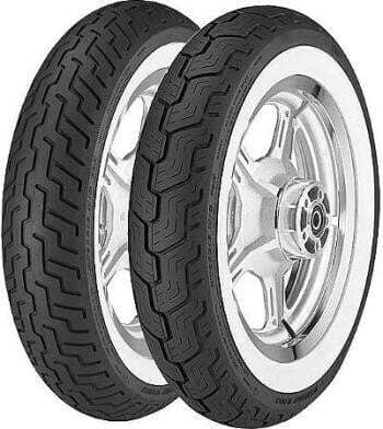 Pneu Dunlop D404 FLANC BLANC